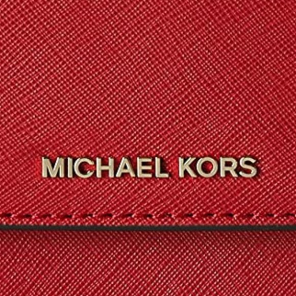 MICHAEL Michael Kors Daniela Large Crossbody Red/Burgandy  Wallet/ Bag/ Purse 👜 - Picture 12 of 14